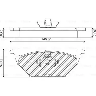 Тормозные колодки, дисковые, комплект Bosch 7635-D768 BN 0768 F 03B 050 024 1193532234