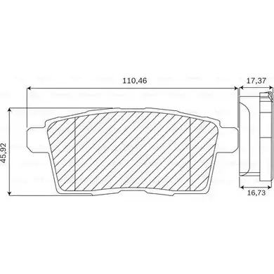 Тормозные колодки, дисковые, комплект Bosch F 03B 050 172 1193532495 8378-D1259 BN 1259 изображение 0