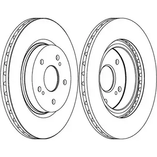 Тормозной диск Ferodo 1193640373 DDF1635C-1 DDF 1635C-1 T8VPX4M изображение 0