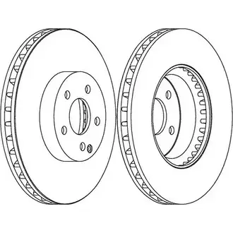 Тормозной диск Ferodo 1193640646 D55HMRH DDF1692 C DDF1692C изображение 0