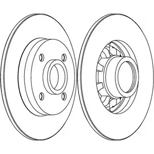 Тормозной диск Ferodo RSEYKR 1193640672 DD F1696C DDF1696C изображение 0