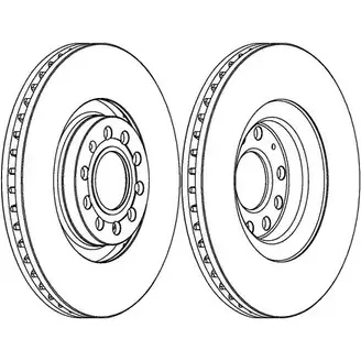 Тормозной диск Ferodo DDF1 705C DDF1705C 5LOE5E 1193640712