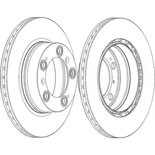Тормозной диск Ferodo 1193641617 DDF20 23C-1 DDF2023C-1 PS8IN изображение 0
