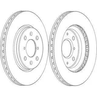 Тормозной диск Ferodo DDF2070C-1 R18CZPX 1193641672 DDF2070 C-1