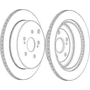 Тормозной диск Ferodo DDF2072C-1 1193641678 D DF2072C-1 PQPUJ изображение 0