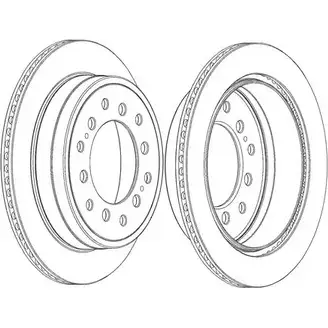 Тормозной диск Ferodo ZES0HR DDF20 94C-1 1193641712 DDF2094C-1 изображение 0