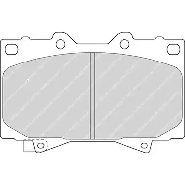 Тормозные колодки, дисковые, комплект Ferodo 2 3524 1193647565 FSL1456 23525 изображение 0
