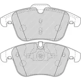 Тормозные колодки, дисковые, комплект Ferodo FD B4107 CZZ6B FSL4107 1193648449