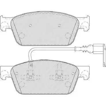 Тормозные колодки, дисковые, комплект Ferodo FSL4302 2462 3 1193648644 24624