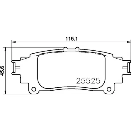 Тормозные колодки, дисковые, комплект MINTEX 1193684737 MDB83720 8809D1391 2 5525 изображение 0