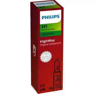 Лампа галогеновая H1 P14.5S 55 Вт 12 В PHILIPS CNVVA 1193691657 12258HWC1 GOC 03000960