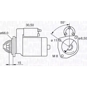 Стартер MAGNETI MARELLI BF1UVF MSN207 2 063521070970 1193730860