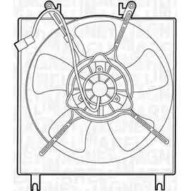 Вентилятор радиатора двигателя MAGNETI MARELLI MTC417A X 1193734611 069422417010 HR5MV изображение 0