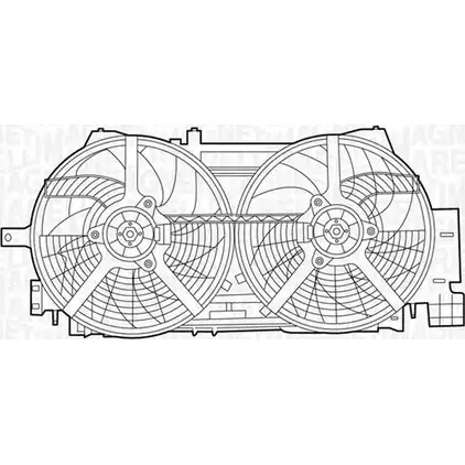 Вентилятор радиатора двигателя MAGNETI MARELLI 069422436010 N4R5H40 MTC4 36AX 1193734623 изображение 0