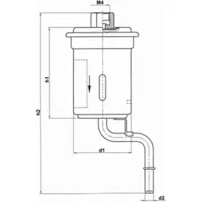 Топливный фильтр MAGNETI MARELLI 154065445480 1193736801 WVPMV KL 246 изображение 0