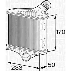 Радиатор охлаждения двигателя MAGNETI MARELLI GKG9YC BM 1277 350213127700 1193750628