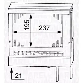 Радиатор печки, теплообменник MAGNETI MARELLI 350218335000 RDIBJT BR3 35 1193752099