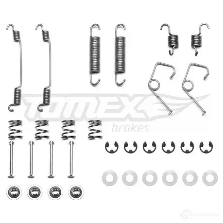 Ремкомплект тормозных накладок TOMEX BRAKES 334LHR 1424470446 tx4039 4 0-39