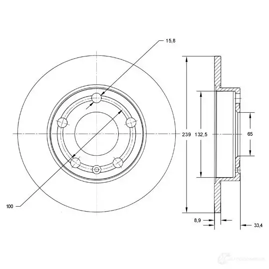 Тормозной диск TOMEX BRAKES BA WNKHP 1437836549 tx7306