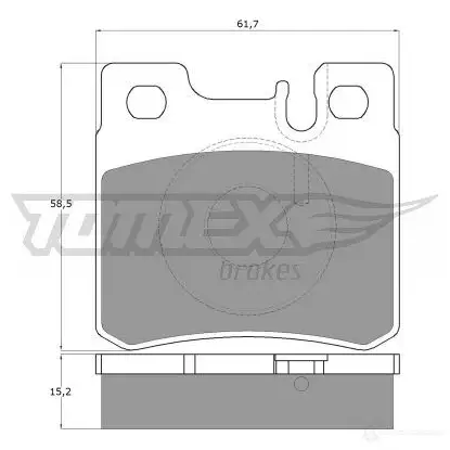 Тормозные колодки, комплект TOMEX BRAKES 21197 tx1233 12-3 3 1424311906 - Изображение 1