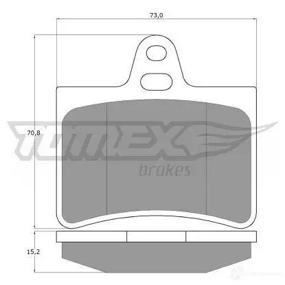 Тормозные колодки, комплект TOMEX BRAKES 1424312011 tx1333 13-3 3 23305 изображение 0