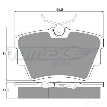 Тормозные колодки, комплект TOMEX BRAKES 13- 09 1424311985 23980 tx1309 изображение 0