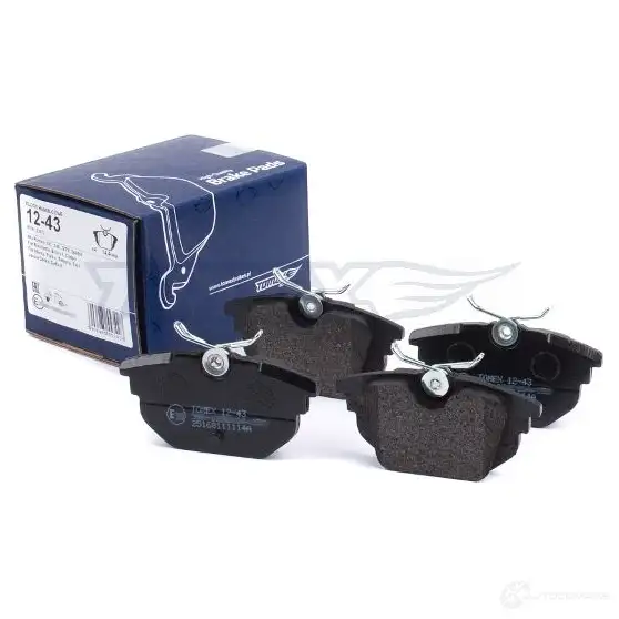 Тормозные колодки, комплект TOMEX BRAKES tx1243 1 2-43 1424311916 23177