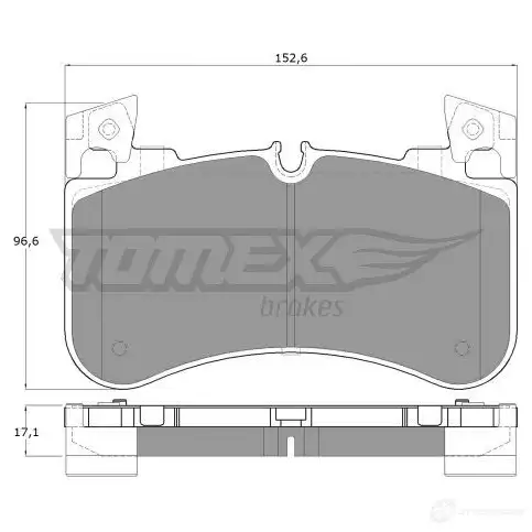 Тормозные колодки, комплект TOMEX BRAKES tx1953 1437838976 9ZI AMXO - Изображение 1