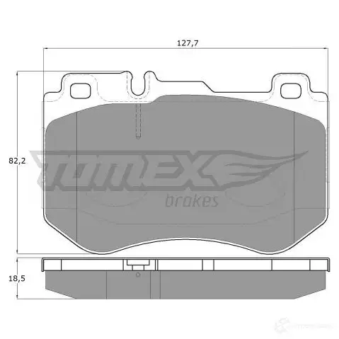 Тормозные колодки, комплект TOMEX BRAKES 1437746531 UASQ NX9 tx1851 - Изображение 1