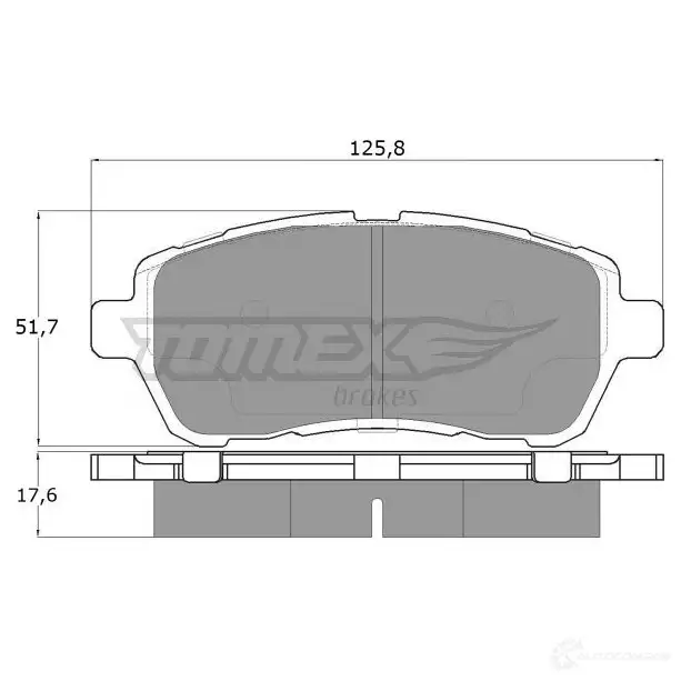 Тормозные колодки, комплект TOMEX BRAKES 24283 tx1795 1425025575 1 7-95 изображение 0