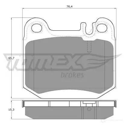 Тормозные колодки, комплект TOMEX BRAKES 23157 12- 86 tx1286 1424311963 - Изображение 1