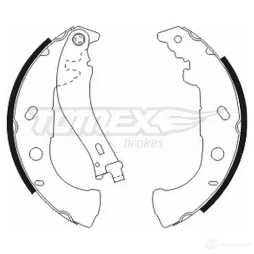 Барабанные тормозные колодки, комплект TOMEX BRAKES ACJ7UK 20 -52 tx2052 1424827945