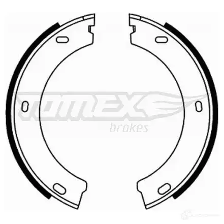 Барабанные тормозные колодки, комплект TOMEX BRAKES 21- 73 tx2173 1VTZZQF 1424828058