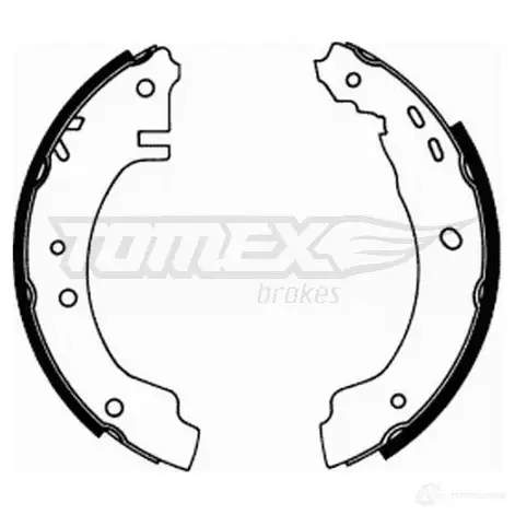 Барабанные тормозные колодки, комплект TOMEX BRAKES tx2166 1424828051 V7L077F 2 1-66 изображение 0