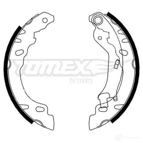 Барабанные тормозные колодки, комплект TOMEX BRAKES M3C26S 1424828047 21-6 1 tx2161 изображение 0