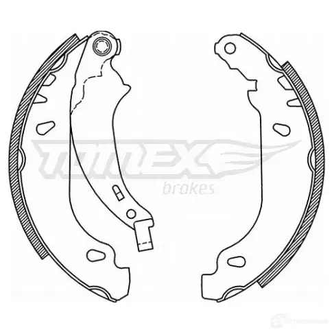 Барабанные тормозные колодки, комплект TOMEX BRAKES CJXC74 21- 52 1424828040 tx2152