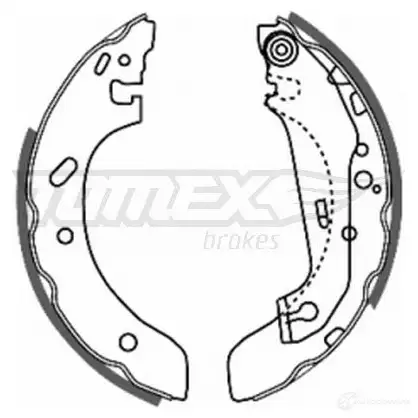 Барабанные тормозные колодки, комплект TOMEX BRAKES tx2073 1424827964 44QIB 20 -73 изображение 0