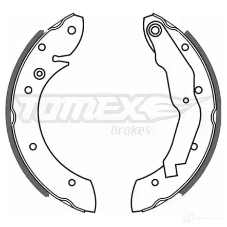 Барабанные тормозные колодки, комплект TOMEX BRAKES 1424828022 21-3 3 tx2133 PE5B5G