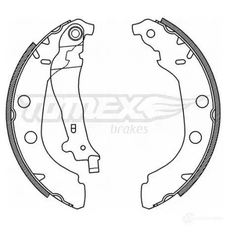 Барабанные тормозные колодки, комплект TOMEX BRAKES tx2115 5ZQT2S 21 -15 1424828006 изображение 0