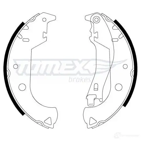 Барабанные тормозные колодки, комплект TOMEX BRAKES 1424828020 21-3 0 YURADR tx2130