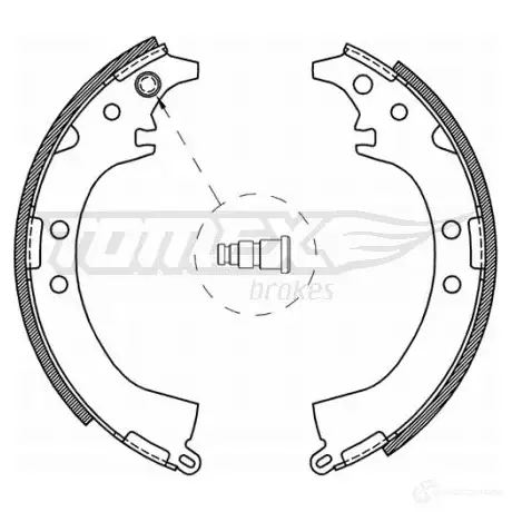 Барабанные тормозные колодки, комплект TOMEX BRAKES ON9O6 1424827998 tx2107 2 1-07