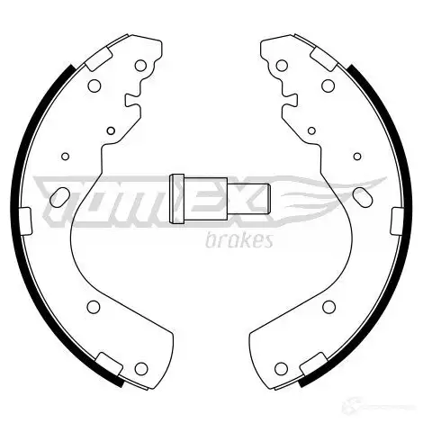 Барабанные тормозные колодки, комплект TOMEX BRAKES P YCRV5 1437746573 tx2344 изображение 0