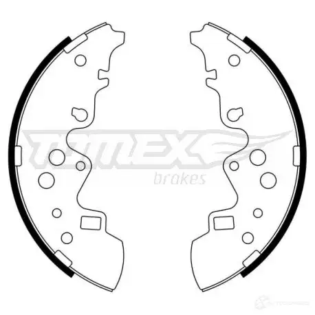 Барабанные тормозные колодки, комплект TOMEX BRAKES tx2309 1424829532 DTQF0WT 23 -09