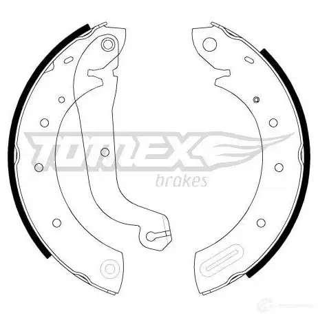 Барабанные тормозные колодки, комплект TOMEX BRAKES tx2160 1424828046 LGEUC7V 2 1-60 изображение 0