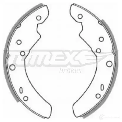Барабанные тормозные колодки, комплект TOMEX BRAKES 1424827981 tx2090 20 -90 5WUJ6E