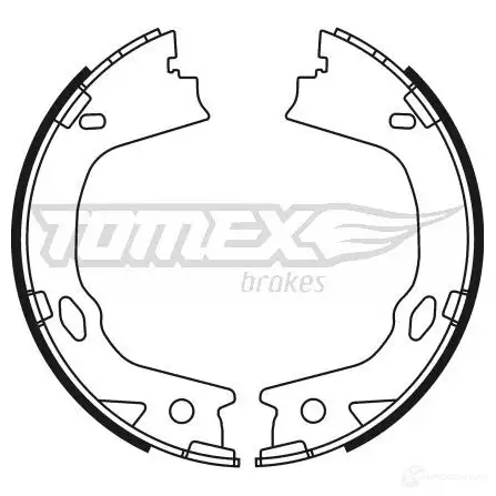 Барабанные тормозные колодки, комплект TOMEX BRAKES tx2347 WX1 WS5M 1437839497 изображение 0