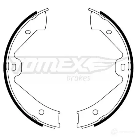 Барабанные тормозные колодки, комплект TOMEX BRAKES tx2311 23 -11 A5150 1424829534 изображение 0