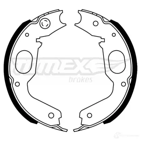 Барабанные тормозные колодки, комплект TOMEX BRAKES E65MO tx2273 22-7 3 1424829496 изображение 0