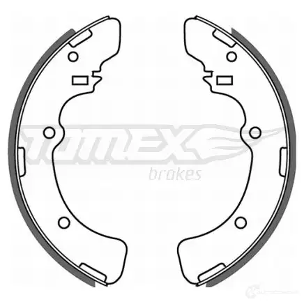 Барабанные тормозные колодки, комплект TOMEX BRAKES 21-4 5 RBXS8 1424828034 tx2145