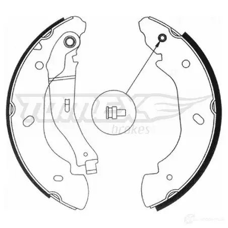 Барабанные тормозные колодки, комплект TOMEX BRAKES tx2094 J60QX 2 0-94 1424827985